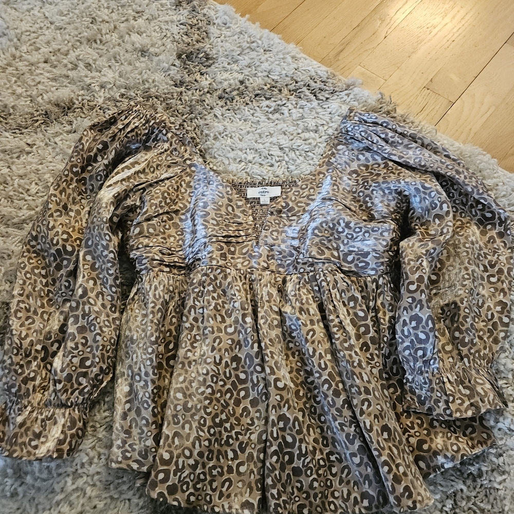 Entro Leopard Print Blouse